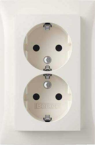 Berker 47598989 Doppelsteckdose SCHUKO, Abdeckpl., erh.BS, Berker S.1, polarweiß glänzend Mesch Shop Berker 47598989 Doppelsteckdose SCHUKO, Abdeckpl., erh.BS, Berker S.1, polarweiß glänzend Mesch Shop